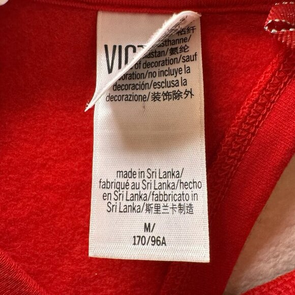 Victoria Sport Womens Sweatshirt Size Medium Red Key Hole Back Long Sleeve - Picture 5 of 8